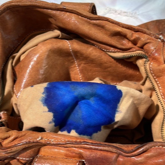 Langellotti genuine leather bag basket weave - Picture 6 of 10